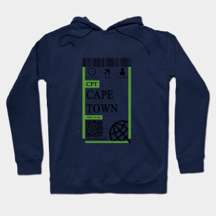 Cape town flight ticket boarding pass new Hoodie